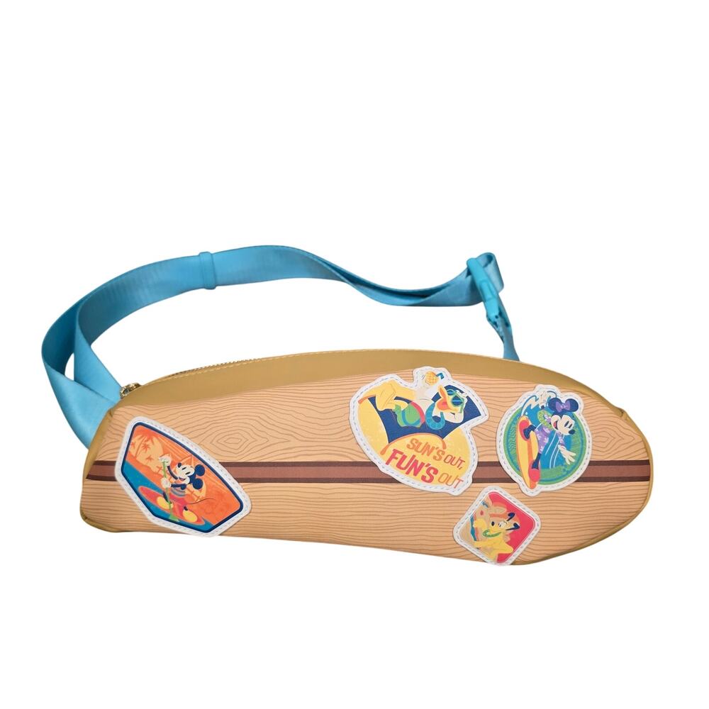Disney Parks Loungefly Aulani Backpack Beltbag Surfboard Mickey